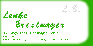 lenke breslmayer business card